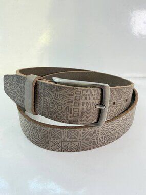Tori Richard Italian Leather Belt – Embossed Pattern – Size 36